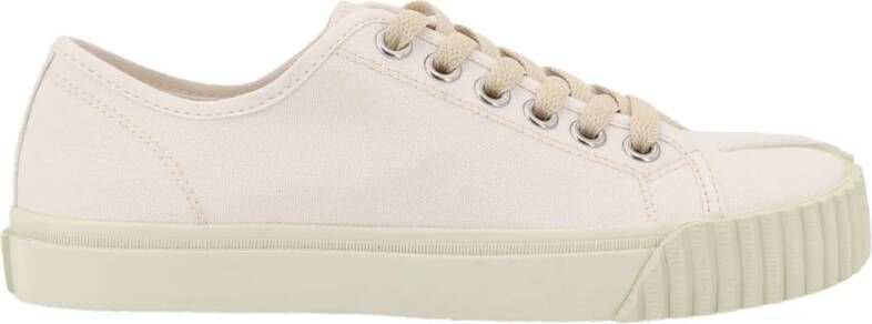 Maison Margiela Witte Canvas Sneakers met Veters White Dames