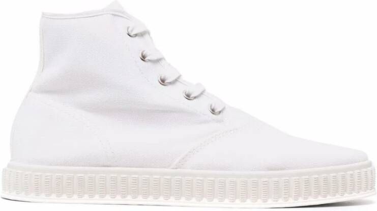 Maison Margiela Witte Elegante Gesloten Platte Sneakers White Dames