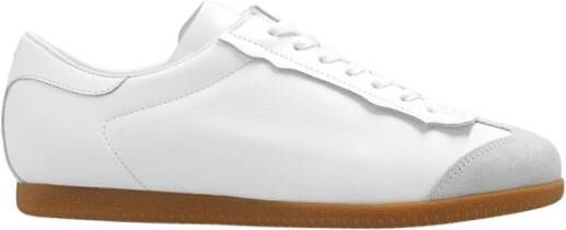 Maison Margiela Witte en grijze leren sneakers White Heren