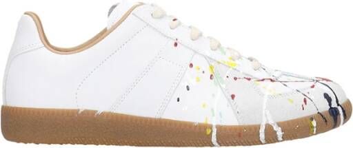 Maison Margiela Witte en Lichtgrijze Sneakers White Dames