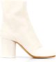 Maison Margiela Tabi H80 Ankle Boots in White Leather Wit Dames - Thumbnail 3