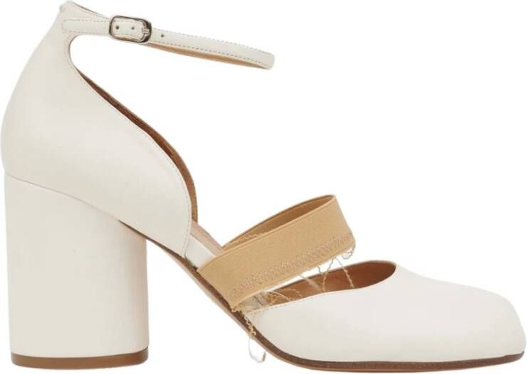 Maison Margiela Witte Hoge Hak Tabi Schoenen White Dames