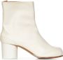 Maison Margiela Witte Leren Laarzen met Tabi Split-Teen Vorm White Dames - Thumbnail 1