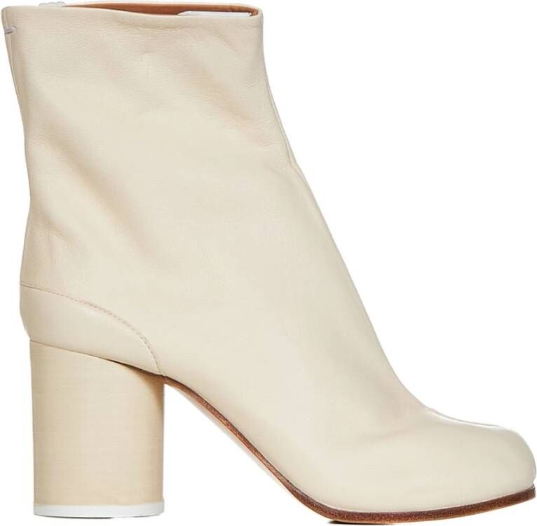 Maison Margiela Tabi H80 Ankle Boots in White Leather Wit Dames - Foto 1