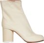 Maison Margiela Tabi H80 Ankle Boots in White Leather Wit Dames - Thumbnail 1