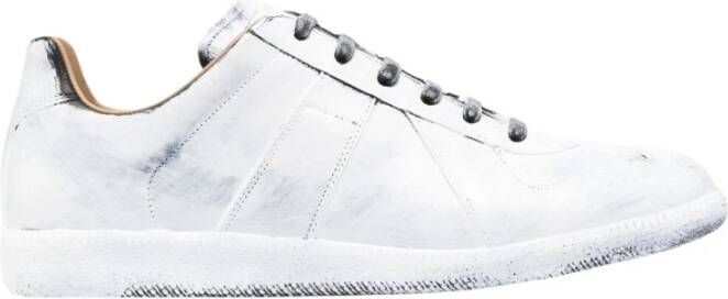 Maison Margiela Verhoog je sneaker game met unieke witte leren sneakers Wit