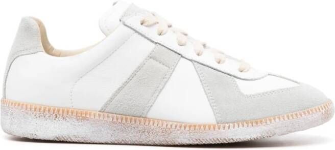 Maison Margiela Witte Panel Laag-Top Sneakers White Dames