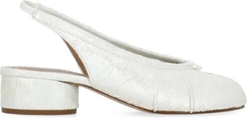 Maison Margiela Witte Slingback met Tabi Teen White Dames