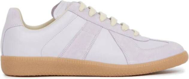 Maison Margiela Witte Sneakers met Handtekening Nummers Motief White Dames