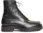 Maison Margiela Zwarte Combat High-Top Sneakers Black Heren - Thumbnail 1