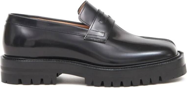 Maison Margiela Zwarte County Loafer Schoenen Black Dames