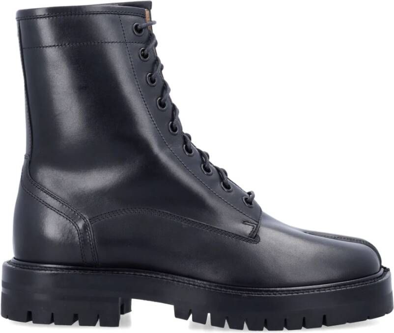 Maison Margiela Zwarte Gesloten Tabi Laarzen Aw24 Black Dames