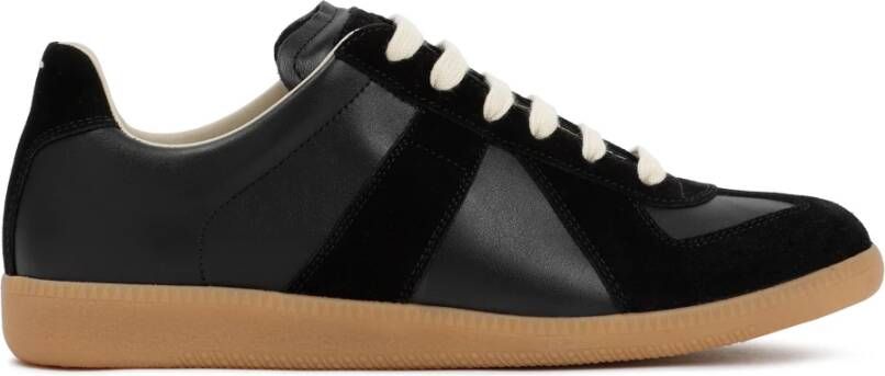 Maison Margiela Zwarte Lage Sneakers Black Heren