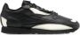 Maison Margiela Zwarte leren casual trainers Black Heren - Thumbnail 1