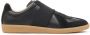 Maison Margiela Zwarte Leren Sneakers Contrast Zool Black Heren - Thumbnail 1