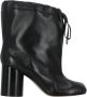 Maison Margiela Zwarte Leren Tabi Teen Laarzen Black Dames - Thumbnail 1