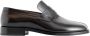 Maison Margiela Zwart Gepoetst Leer Tabi Teen Mocassino Black Heren - Thumbnail 1