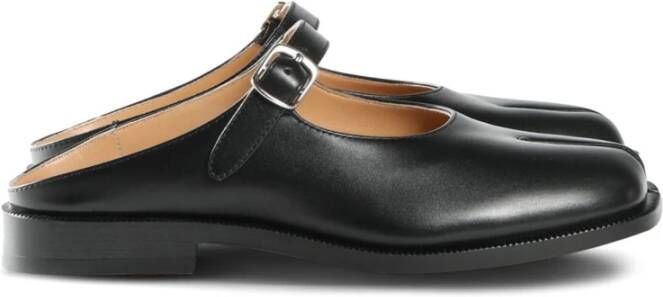 Maison Margiela Zwarte Mary Jane Platte Schoenen Black Dames