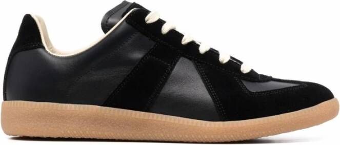 Maison Margiela Zwarte Replica Lage Sneakers Black Dames