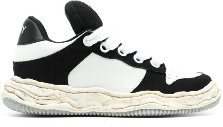 Maison Margiela Zwarte Sneakers met Kleurblok Ontwerp Black Heren