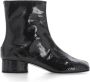 Maison Margiela Zwarte Spiegel Leren Tabi Laarzen Black Dames - Thumbnail 1