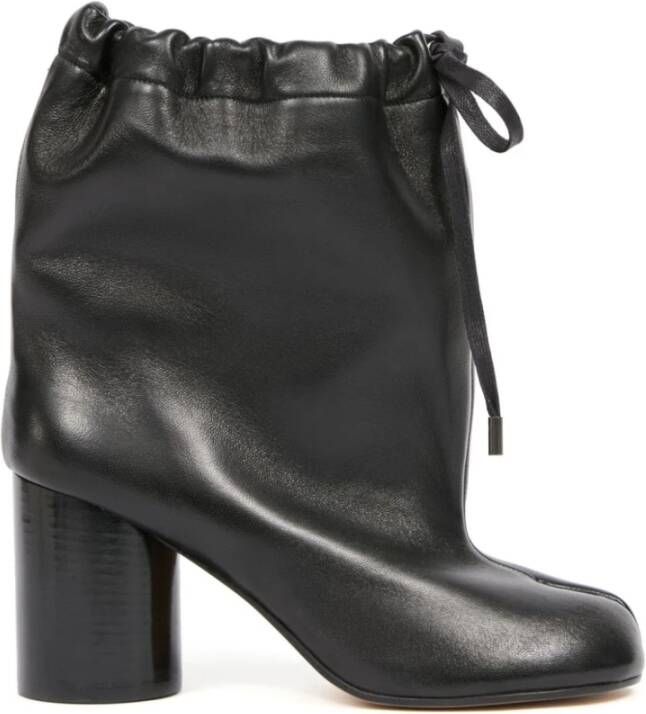 Maison Margiela Zwarte Tabi Balloon Enkellaarzen Black Dames