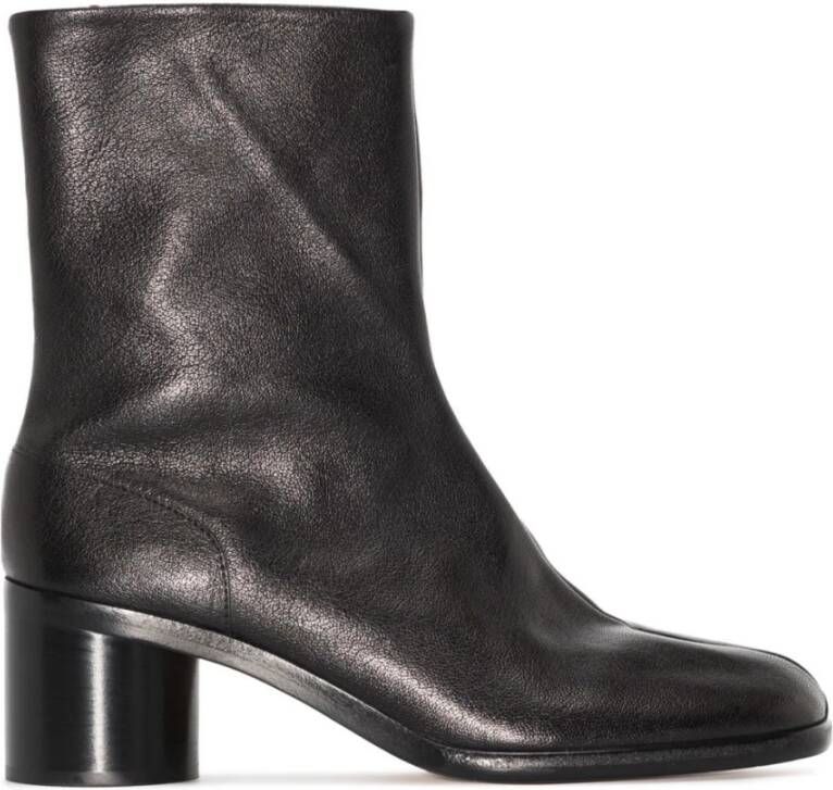 Maison Margiela Zwarte Tabi Enkellaarzen Black Dames