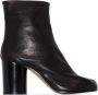 Maison Margiela Zwarte Tabi Enkellaarzen Black Dames - Thumbnail 1