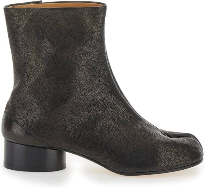 Maison Margiela Zwarte Tabi Enkellaarzen Black Dames