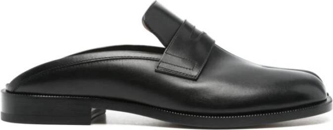 Maison Margiela Zwarte Tabi Loafer Mule Schoenen Black Heren