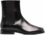 Maison Margiela Zwarte Tabi Teen Instap Schoenen Black Dames - Thumbnail 1