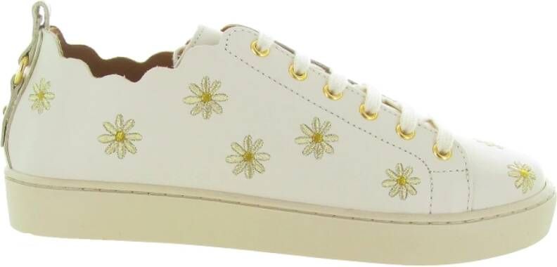 Maison Toufet Julie Brode Stijlvolle Schoenen White Dames