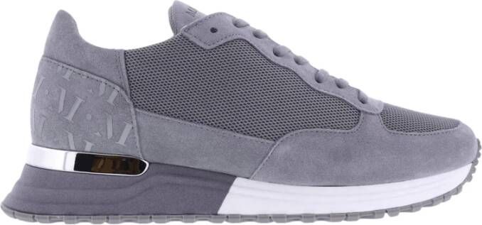 Mallet Footwear Stijlvolle Mesh Sneakers voor Heren Grijs Heren