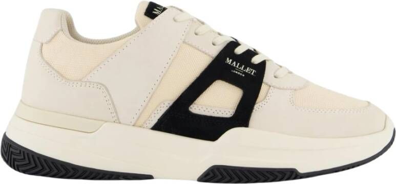 Mallet Footwear Blauw Stof Synthetisch Marquess Beige Heren