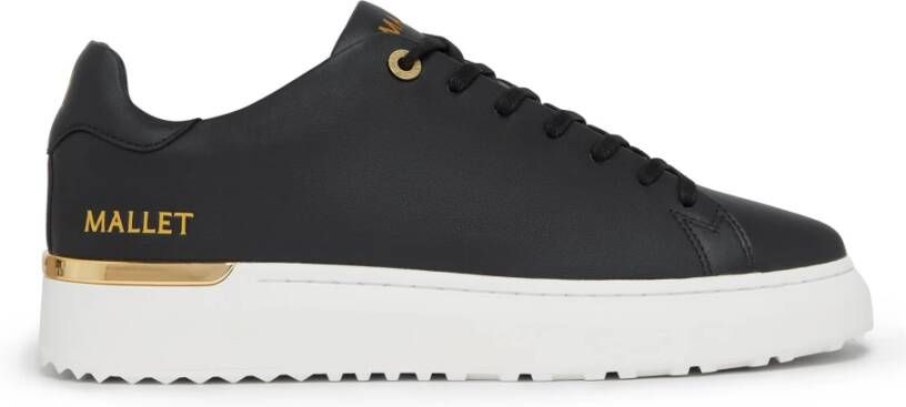 Mallet Footwear Zwart Goud Lite Cupsole Sneaker Black Heren