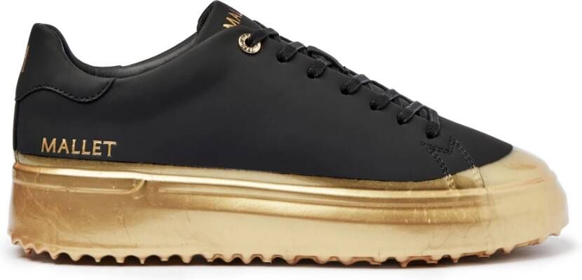 Mallet London Goud Dip Luxe Sneakers Black Heren