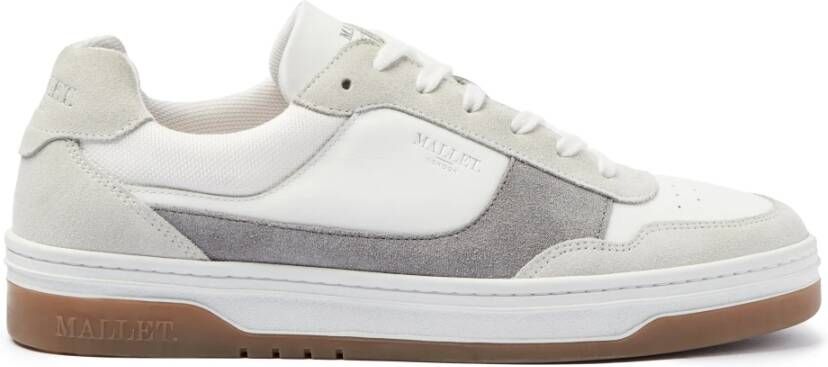 Mallet London Grijze Gum Leren Sneakers Gray Heren