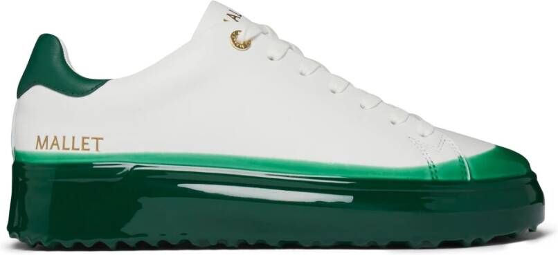 Mallet London Groene Dip Sneakers White Heren