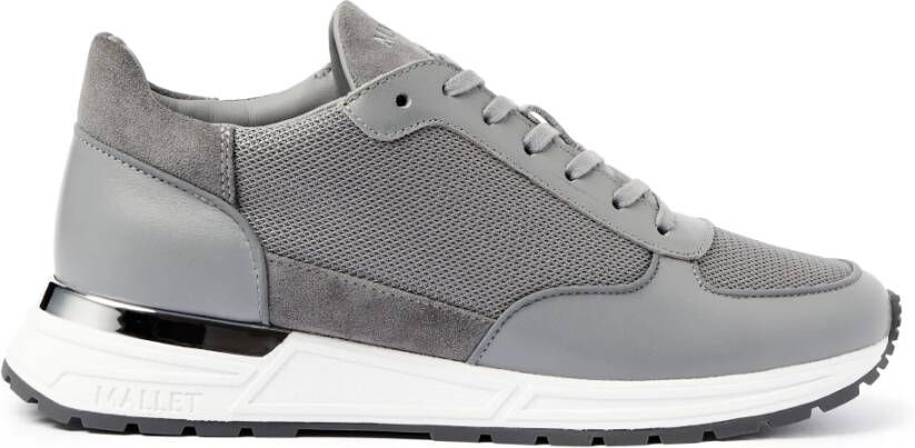 Mallet London Lite Grey Silver Sneakers Gray Heren