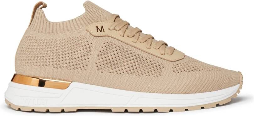 Mallet London Lite Tan Gebreide Sneaker Beige Heren