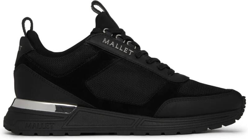 Mallet London Lite Triple Black Silver Sneakers Black Heren