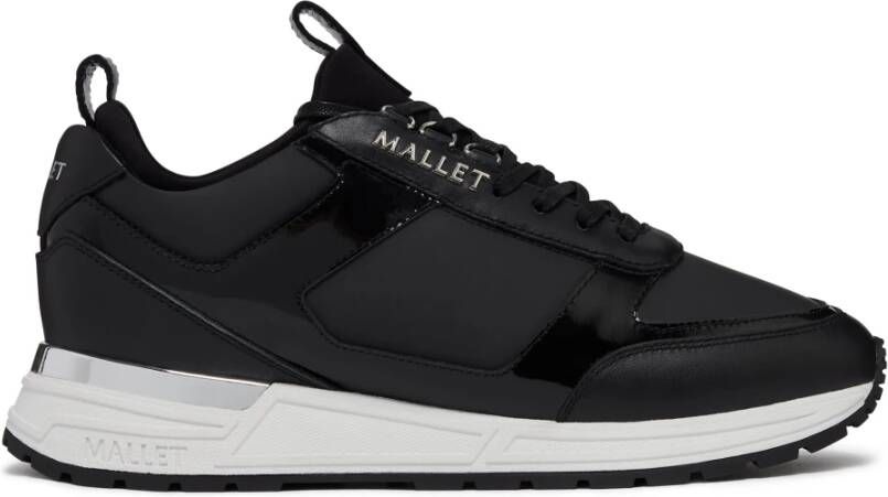 Mallet London Lite Zwart Zilver Sneakers Black Heren