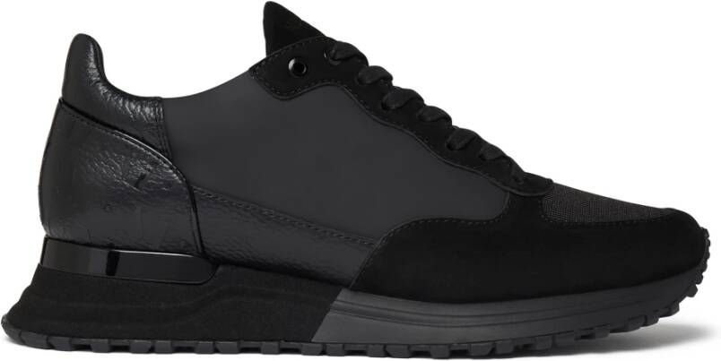 Mallet London Luxe Triple Zwart Gloss Sneakers Black Heren