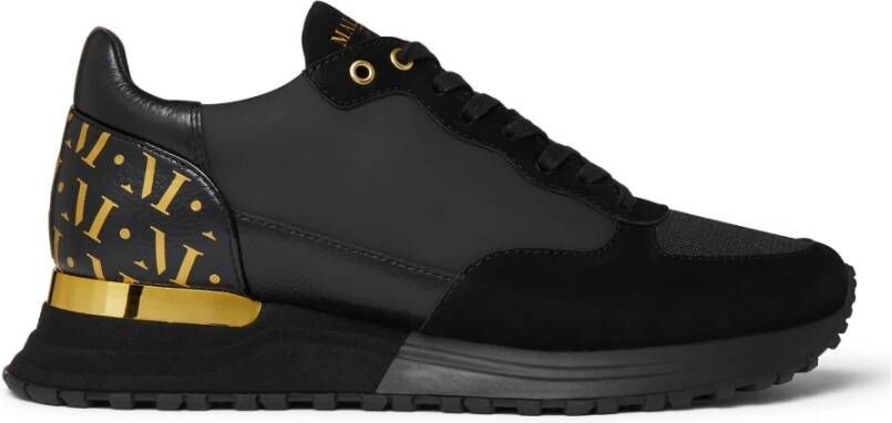 Mallet London Luxe Triple Zwart Goud Sneakers Black Heren