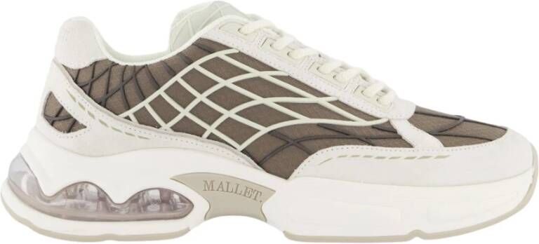 Mallet London Neptun Dip Sneaker Wit Beige Multicolor Heren