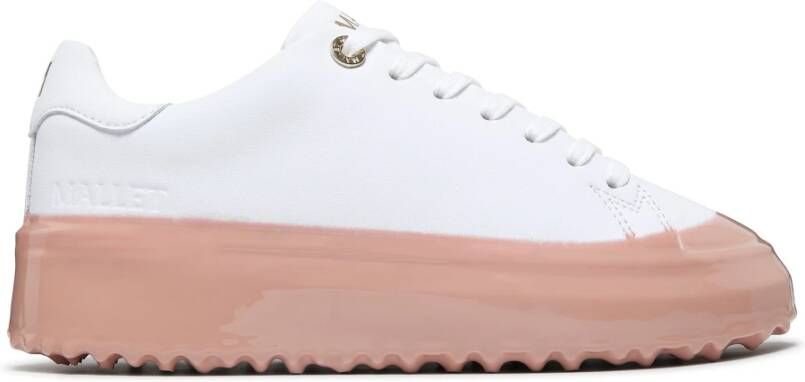 Mallet London Roze Gedipte Damessneakers White Dames