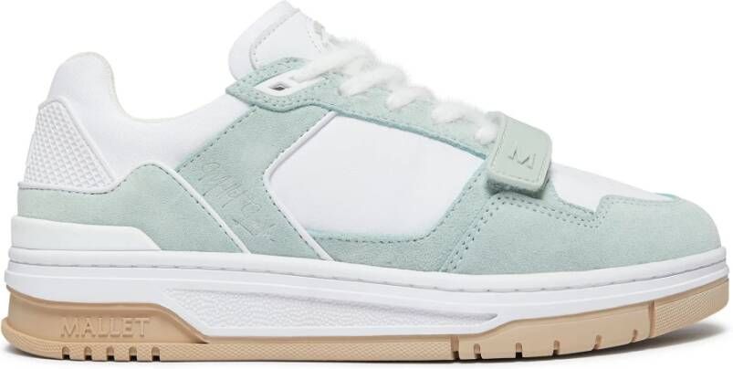 Mallet London Salie Witte Band Sneakers Green Dames