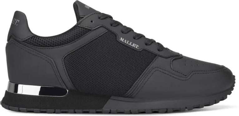 Mallet London Triple Black Matt Voetbalsneaker Black Heren