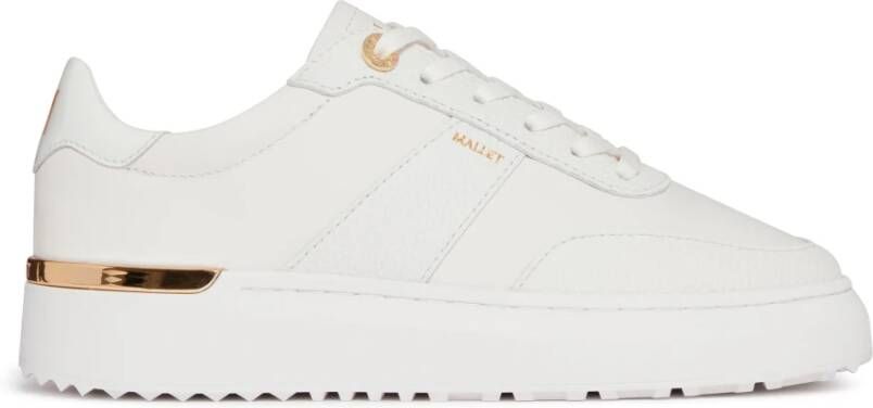 Mallet London Witte Gouden Dames Sneakers White Heren