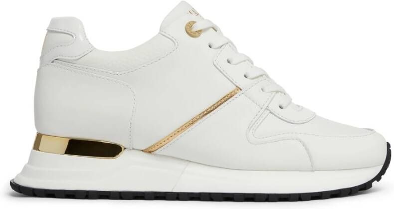 Mallet London Witte Gouden Dames Trainer Almorah White Heren